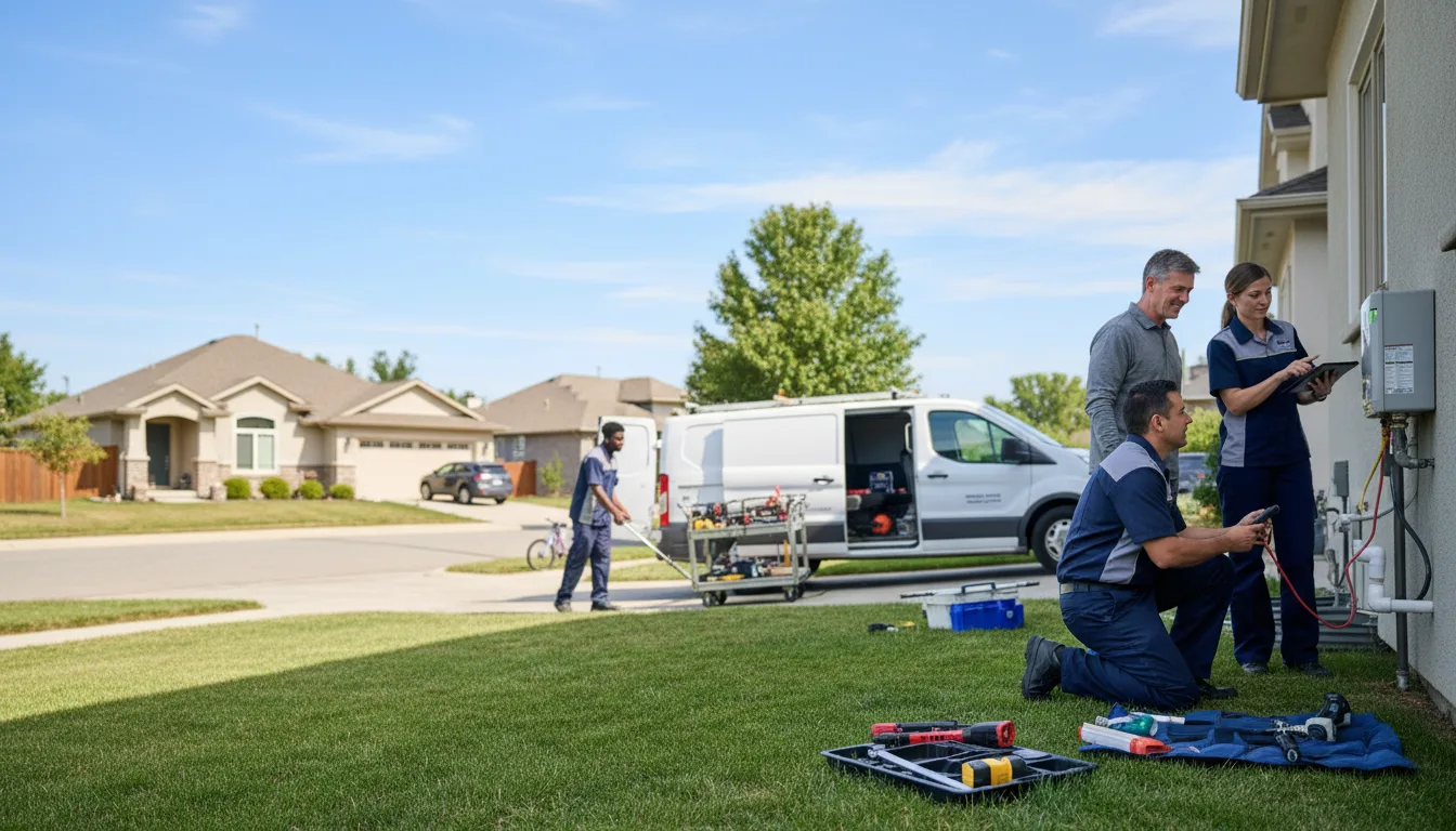 Tankless water heater service in Davis, OK